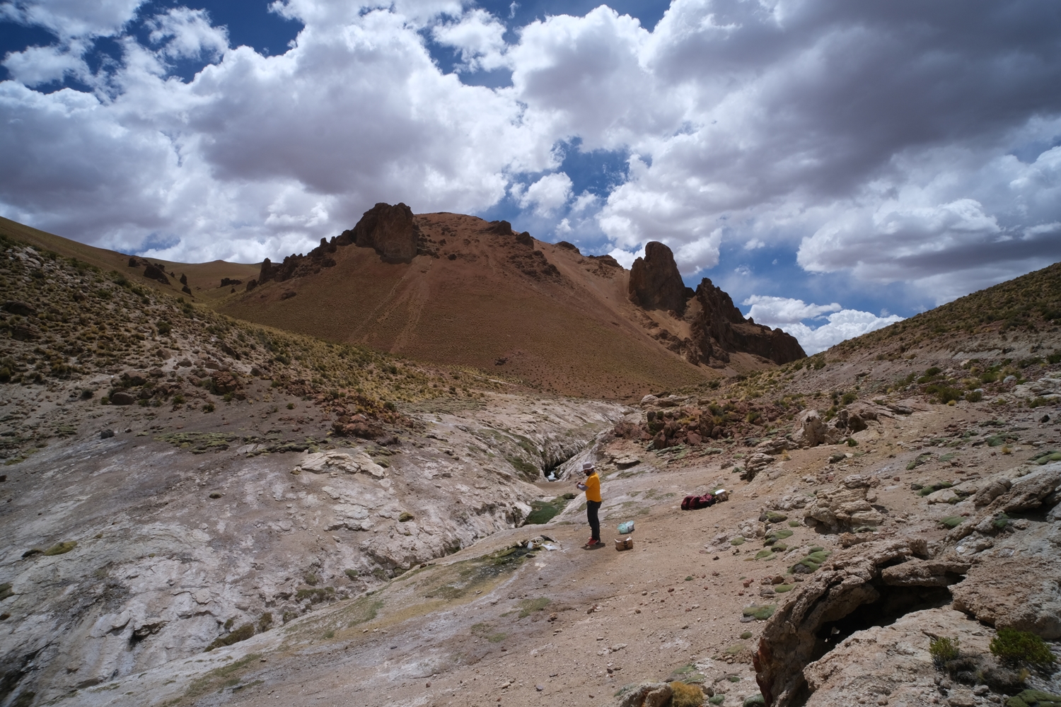Sampling in the Puna Plateau in Argentina Alt text